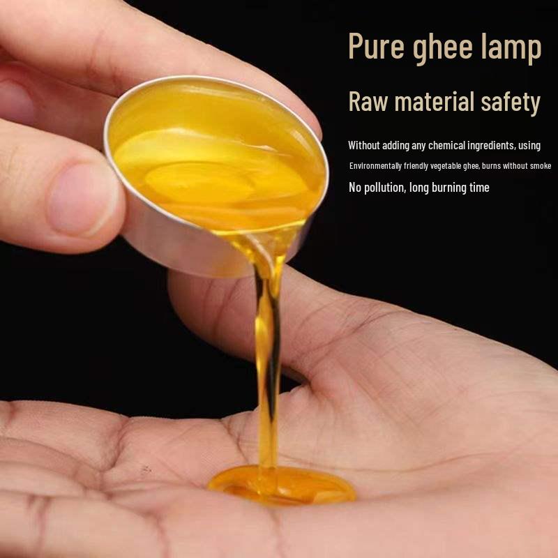 Aromatherapy Smokeless Ghee Lamps - 100 Pieces per Hour, High-Quality Household Candles