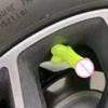 Прикольные колпачки вентилей автомобильных шин Светящиеся в темноте Насадки вентилей шин Универсальные резиновые колпачки штоков для автомобиля, велосипеда, грузовика, мотоцикла