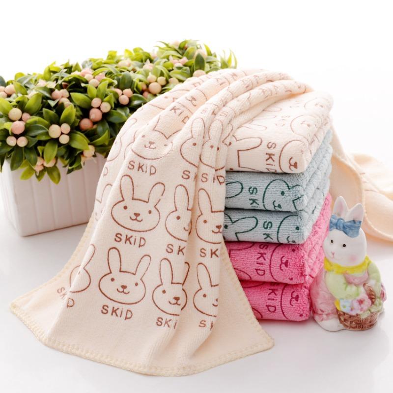 Absorbent Towel Bathroom Drying Washcloth Cute Rabbit Hand Face Towel