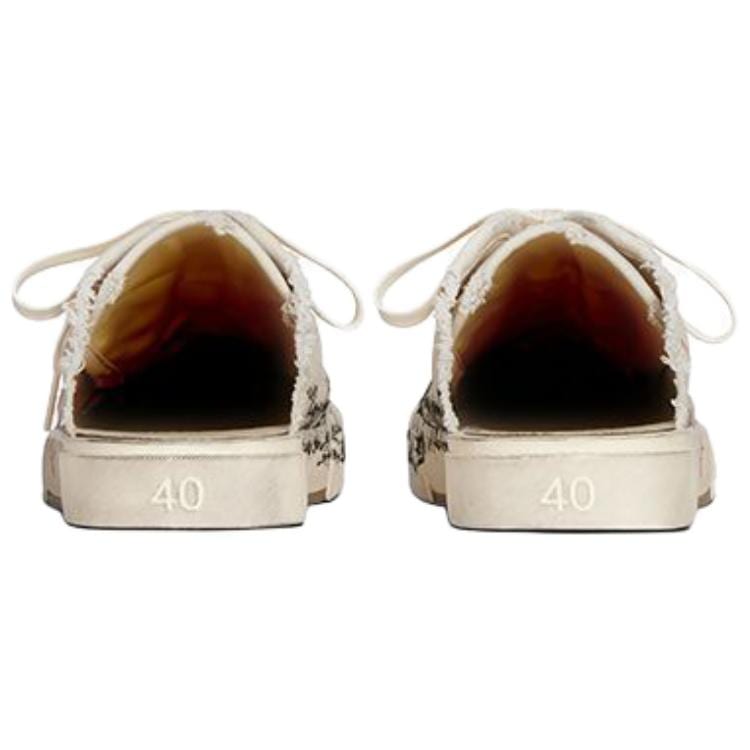 Balenciaga ПАРИЖ Закрытые тапочки Женские Белый & Красный & Черный 693952W3RCY9016