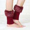 Winter Short Sports Sleeves Cover Cuff Warm Socks Outdoor Boots Cover Ladies Knitted Leg Guards