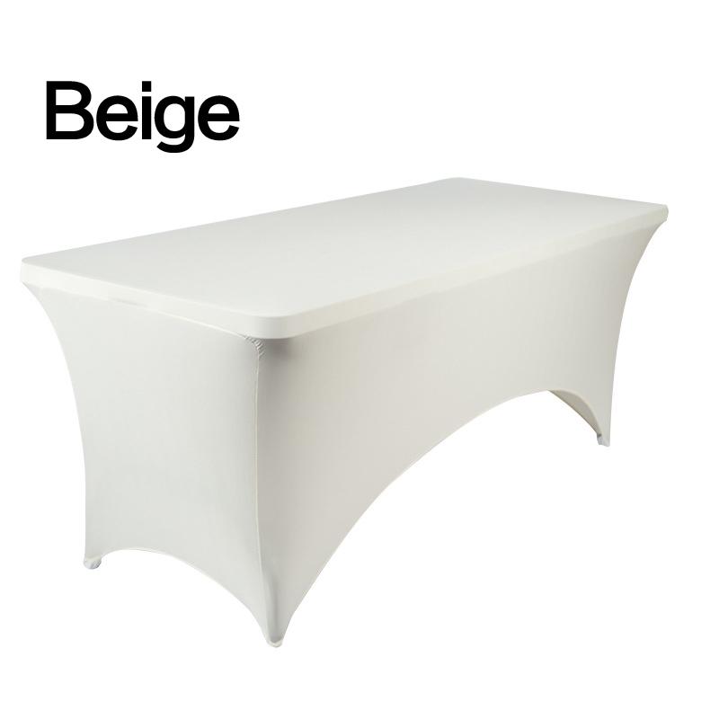 Fashion Luxury Cocktail Hotel High Stretch Wedding Hotel Birthday Table Cover Elastic Table Long Table Cloth Set Tablecloth Decoration