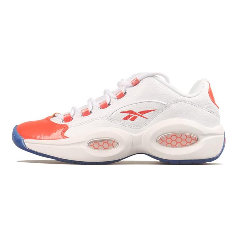 Reebok Вопрос Низкие патентованные оранжевые кроссовки FX4999