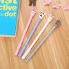 Back To School Season 10pcs 0.5mm Creative Kitten Gel Pen Cute Stationery Cartoon Cat Water-based Pen Office Supplies Signature Pen