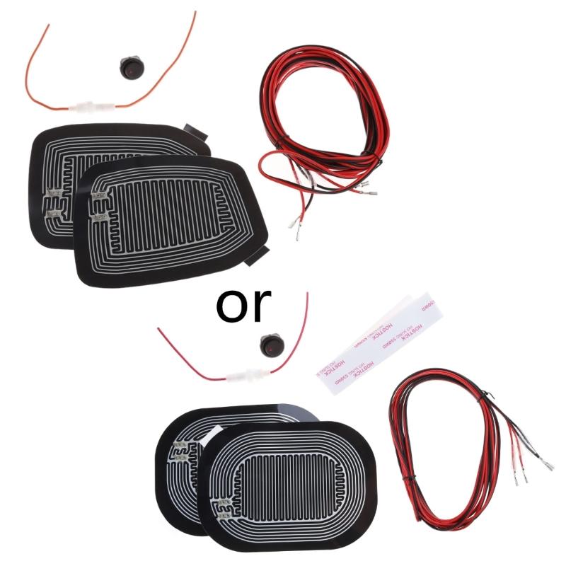 Универсальный быстрый теплый 12 В автомобильное боковое зеркало с подогревом, обогреватель, коврик для обогрева
