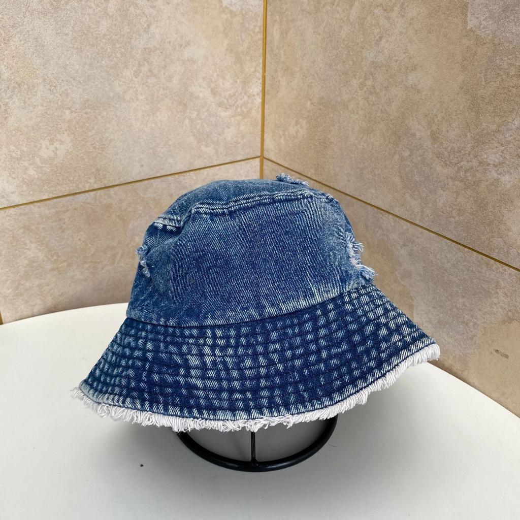 Старая рваная джинсовая шляпа-ведро с каймой, женская, иностранного стиля, универсальная, для умывания, абажур