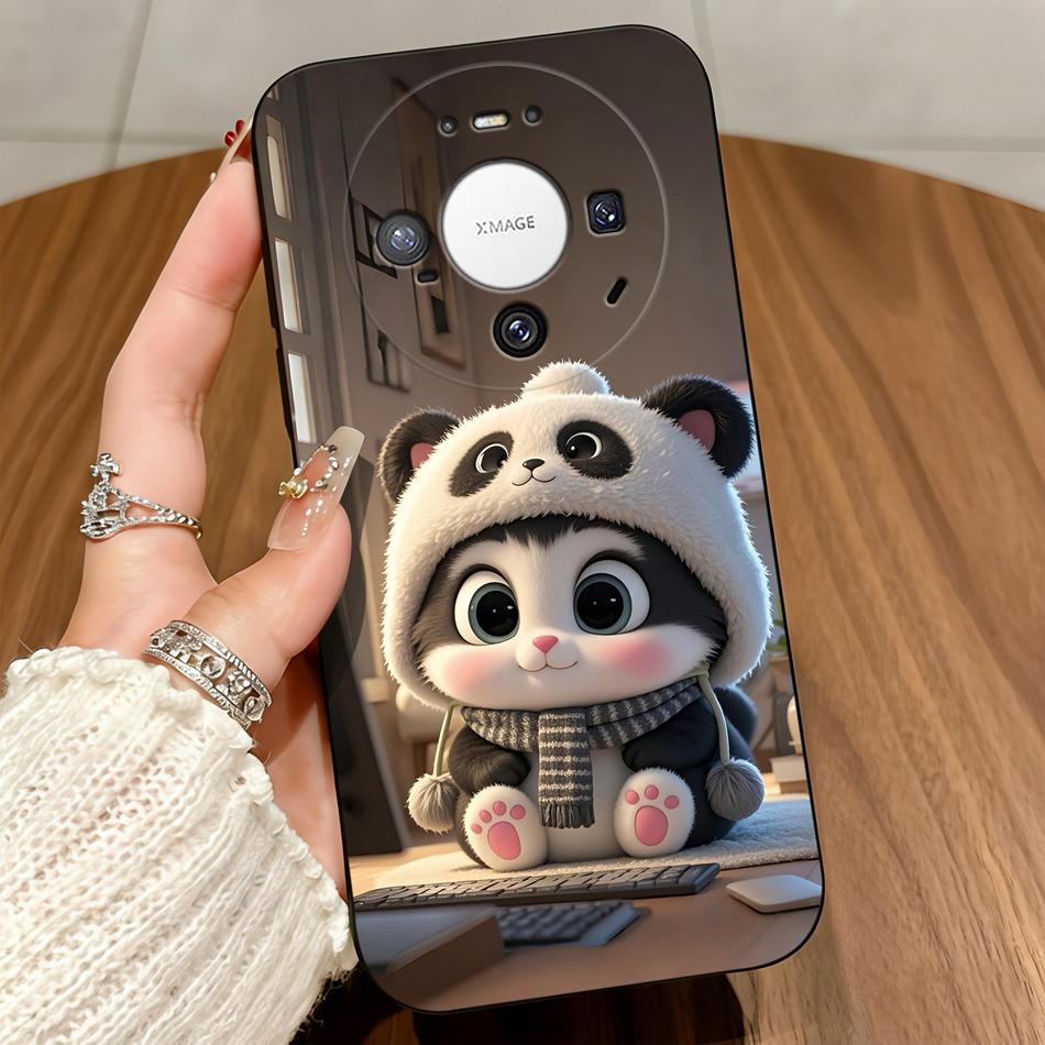 Милый животный матовый чехол для Huawei Mate 80 Pro Max P20 P30 P40 Lite E Чехлы для телефонов Мягкий легкий силиконовый противоскользящий задний чехол
