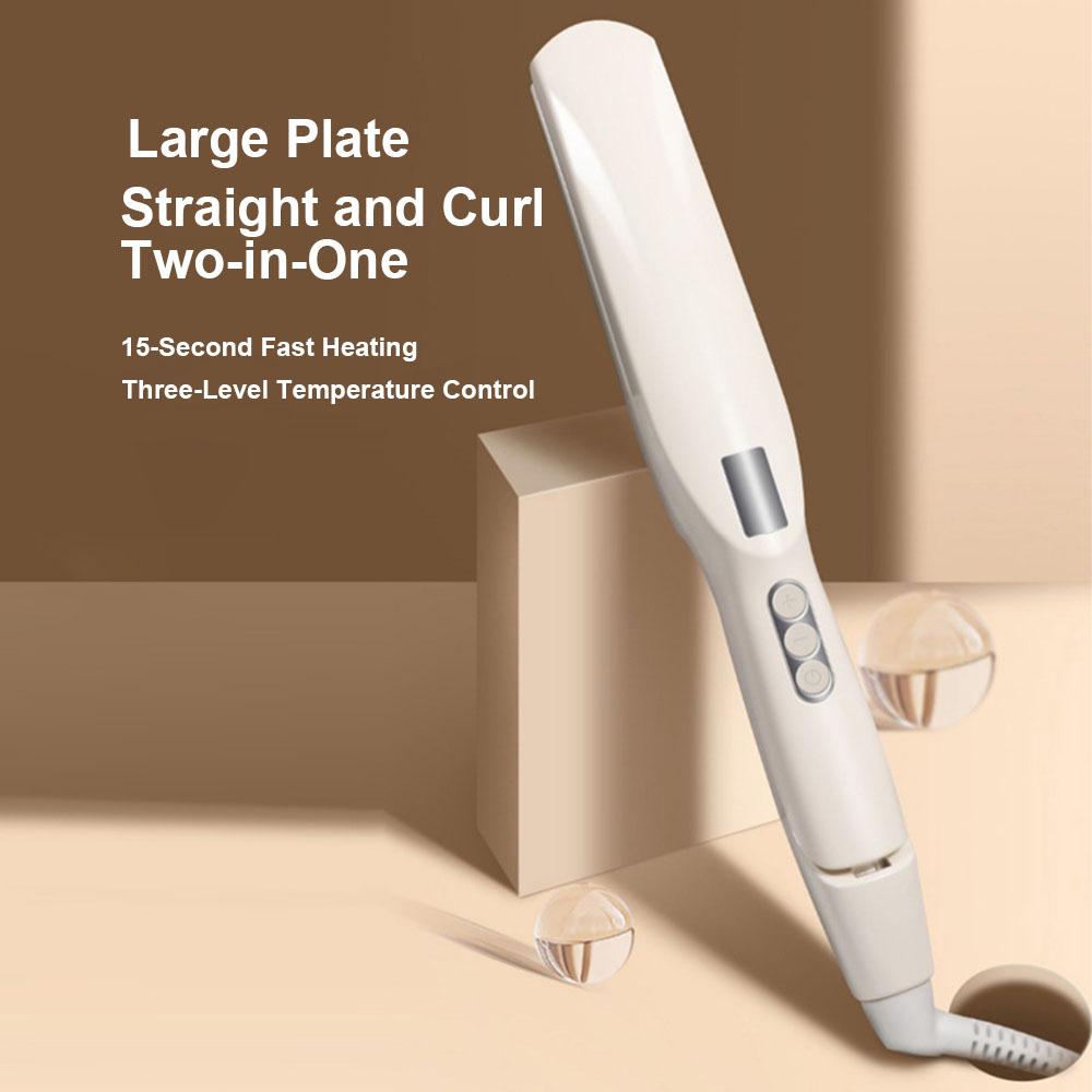2 в 1 выпрямитель и щипцы для завивки волос Керамический выпрямитель для быстрого нагрева Утюжок с контролем температуры Электрический щипцы для завивки волос с защитой от ожогов