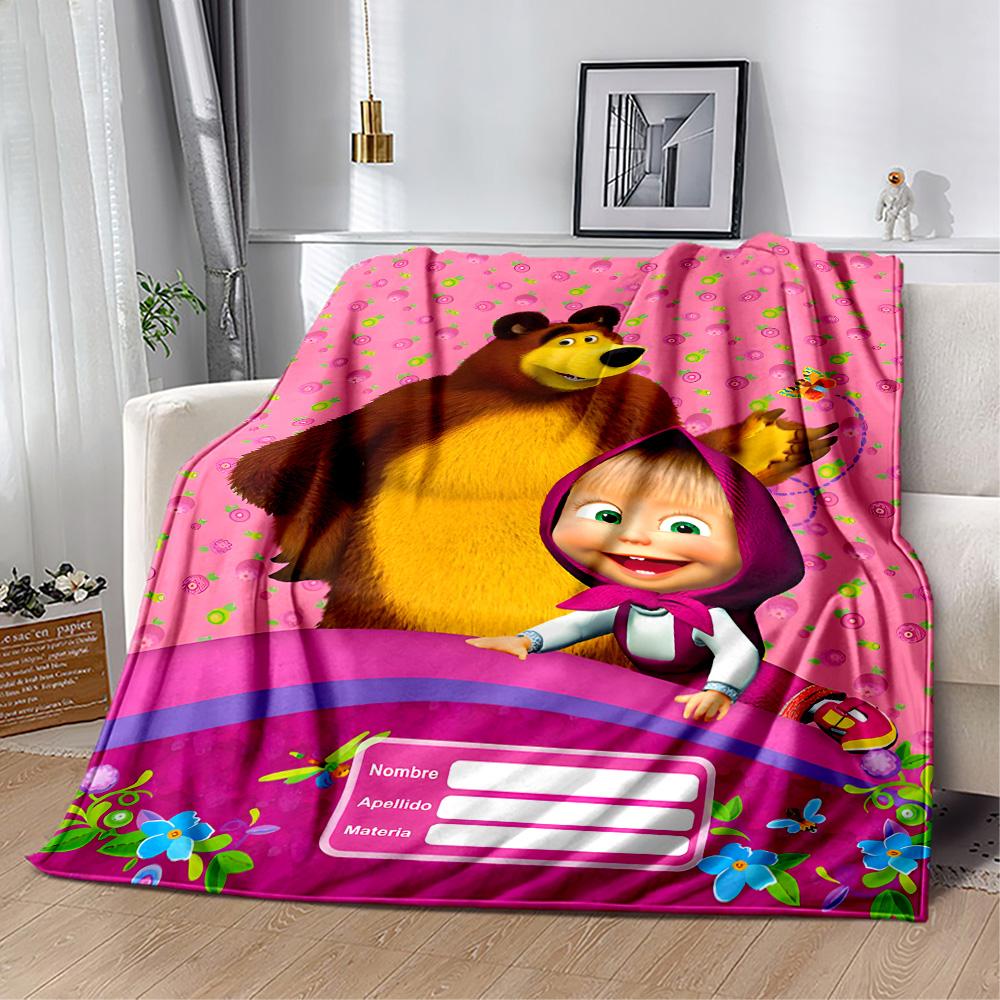Animals Forest Party Blanket Ultra-Soft Perfect for Office Seaside Office Chair Four Seasons Multipurpose Stylish Decor