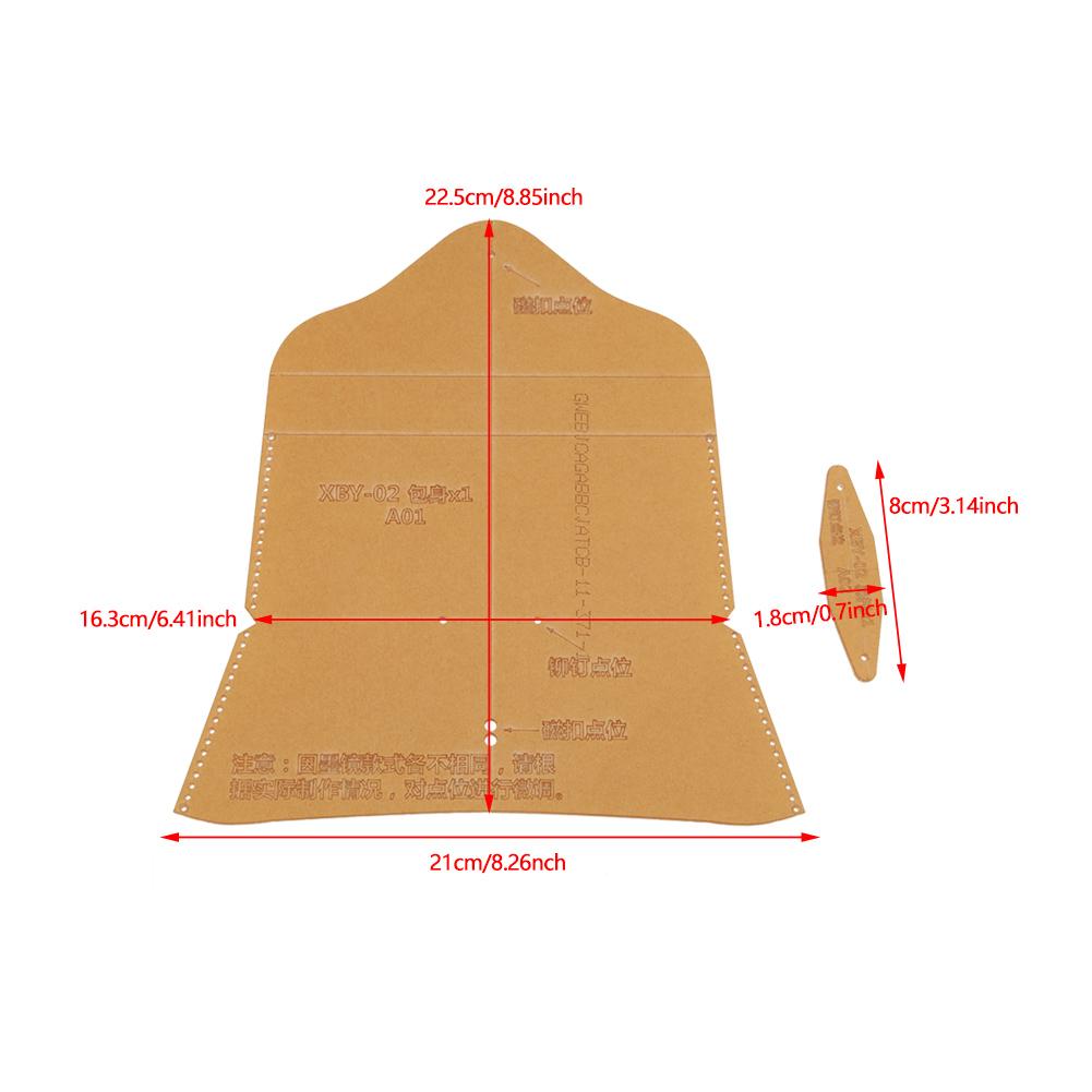 Leather Eyeglasses Case Template Set Acrylic  Pattern Stencil Template DIY XBY-02