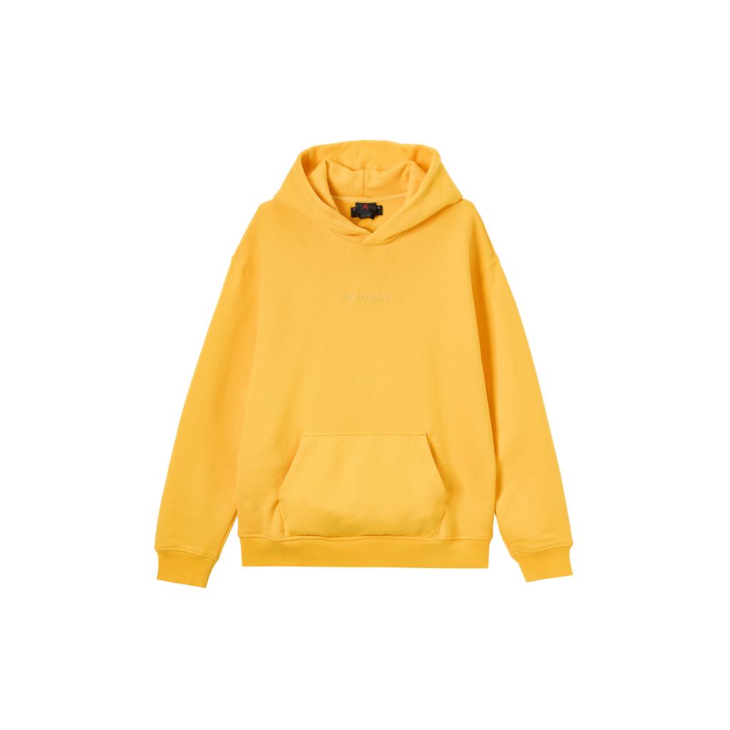 Jordan Wordmark Sweatshirts Men's Yellow Hooded Moderate Regular FJ1967-739