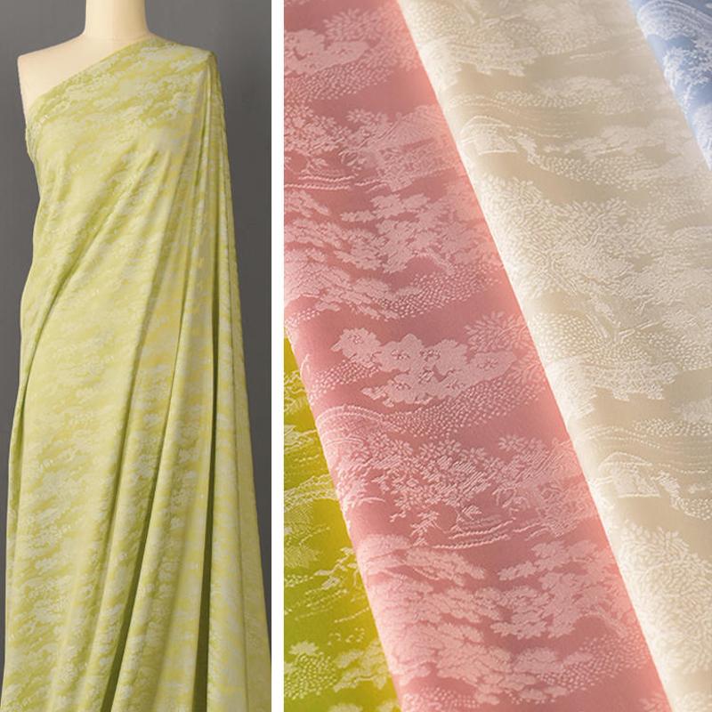 1/2/3 м мягкая шелковая атласная парчовая ткань с цветочным узором жаккардовая дамасская ткань для самостоятельного изготовления чонсама ханьфу платье костюм обивка