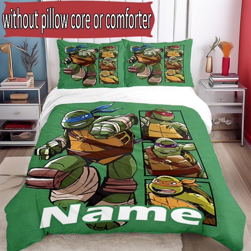 3pcs Duvet Cover Set (1*Duvet Cover + 2*Pillowcase, Without Core), Custom Name Gamer Pattern Bedding Set, Home Bedroom Decor Gift