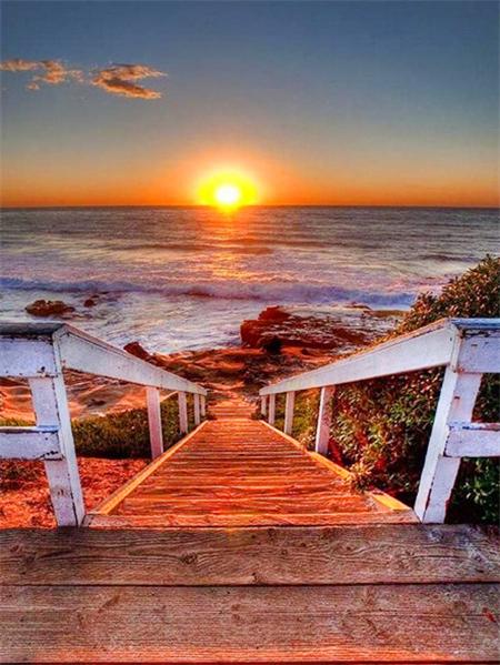 Набор для алмазной живописи «Приморский закатный пейзаж» Полный квадрат/круг 5d Diy Вышивка Мозаика Пляжный пейзаж Домашний декор