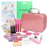 In Box Hareruie Makeup Set for Washable with Includes Decorative Gift [Inspected Japan, Undamaged] Children's Girls, Water, Stickers, (A)