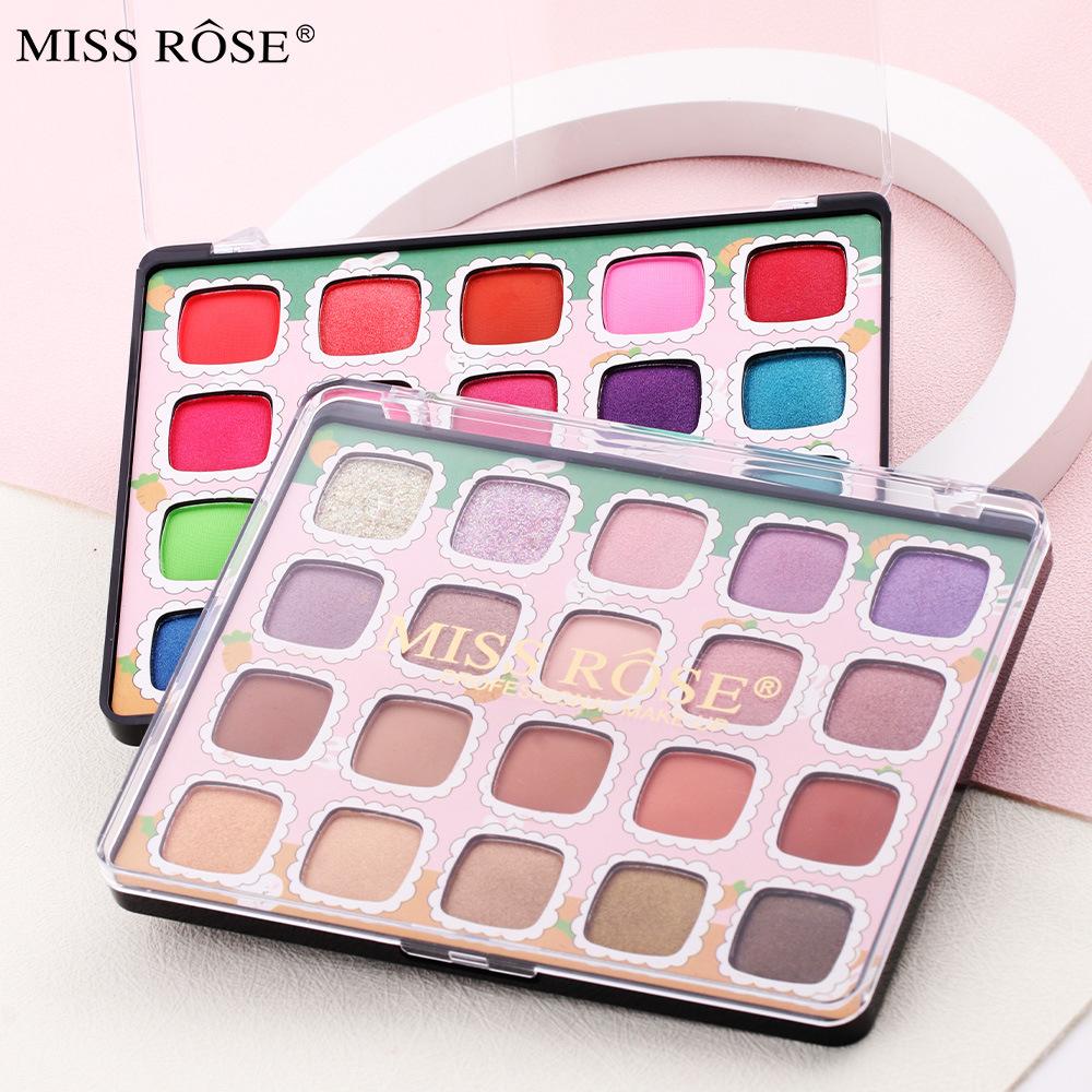 MISS ROSE 20-в-1 Изысканные блестящие тени для век с бриллиантами и звездами для девочек, водостойкие сексуальные тени для век