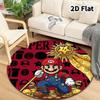 Super Mario Round Area Rug Carpet Rug For Living Room Bedroom Sofa Playroom Decor Nonslip Floor Mat
