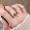 Темная личность роза открытое кольцо нишевый дизайн сладкий крутой стиль высокое чувство роскоши кольцо женщины