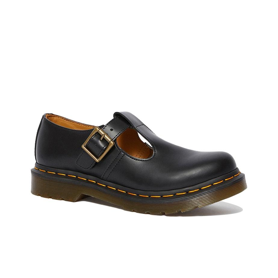 Dr. Martens Туфли Мэри Джейн Polley из гладкой кожи черного цвета (Женский) Женские кроссовки 14852001