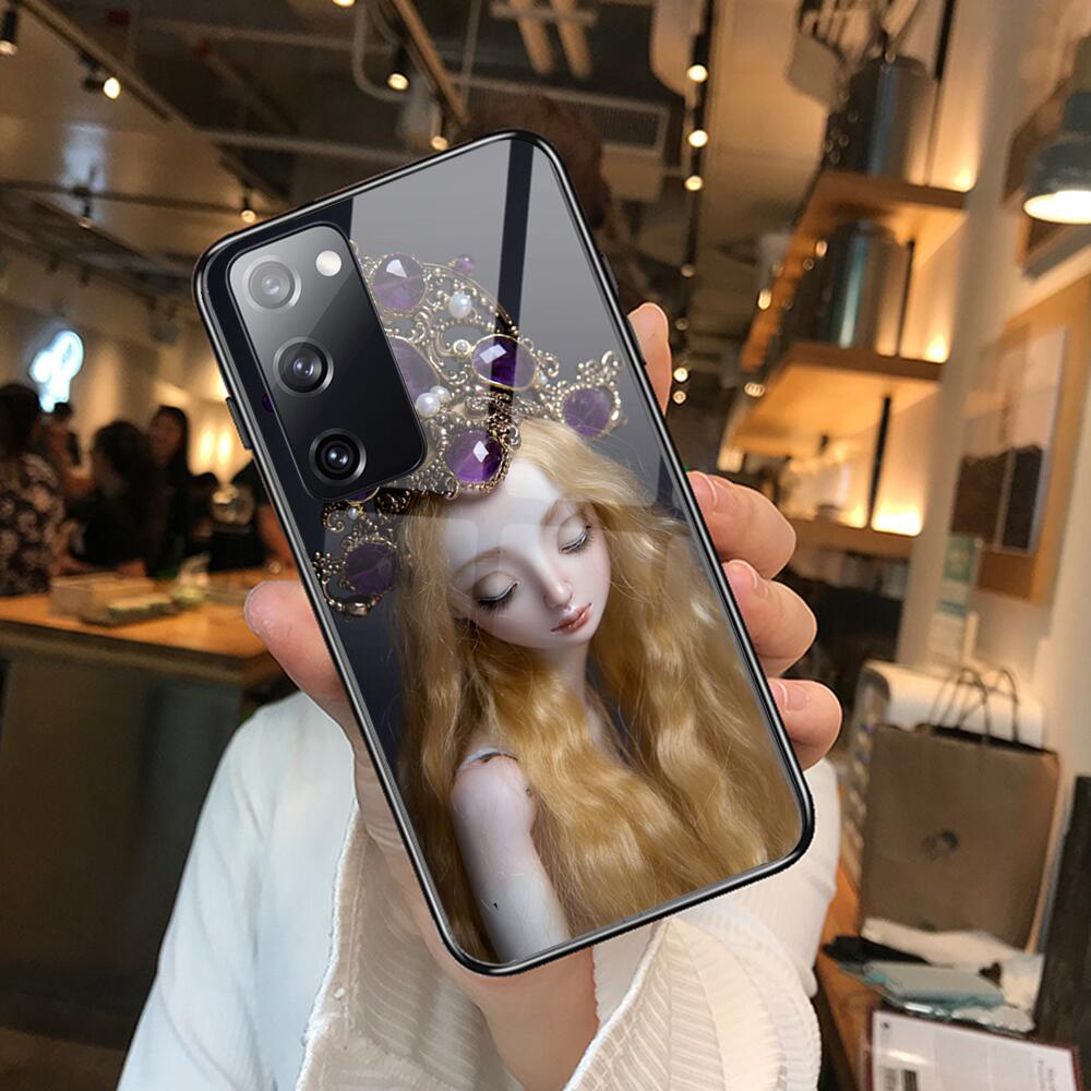 Чехол Krajews Creepy Dolls из закаленного стекла, чехол для телефона SamSung Galaxy S8 S9 S10E S20 S21 S5 S30 Plus S20 fe 5G Lite Ultr