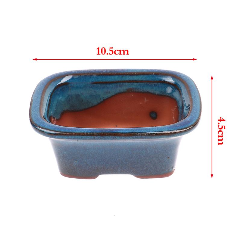 Горшок для цветов бонсай в китайском стиле, вентилируемый, фиолетовый песок, керамический горшок для растений