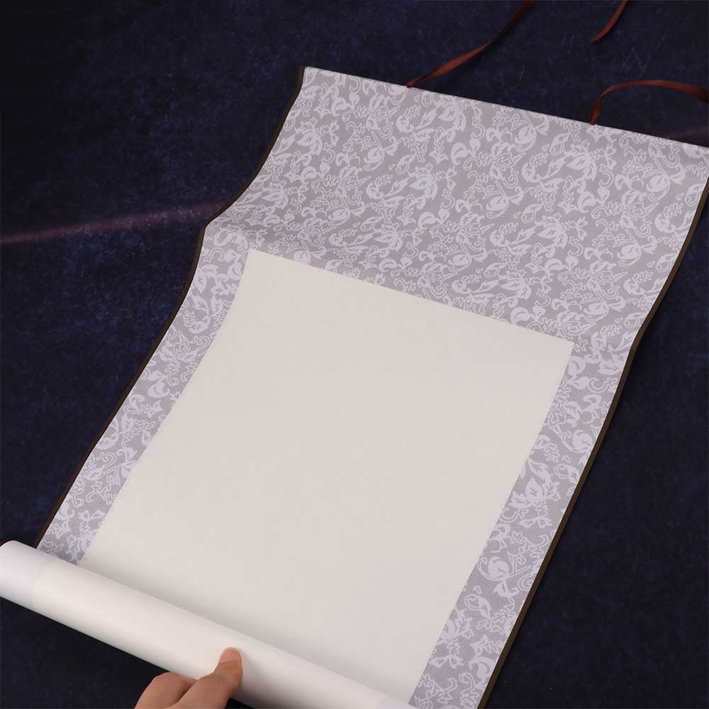Rice paper Home Decoration Self Made Gifts Calligraphy Mounting Drawing Canvas Scrolls Painting Scroll Blank Hanging Scroll