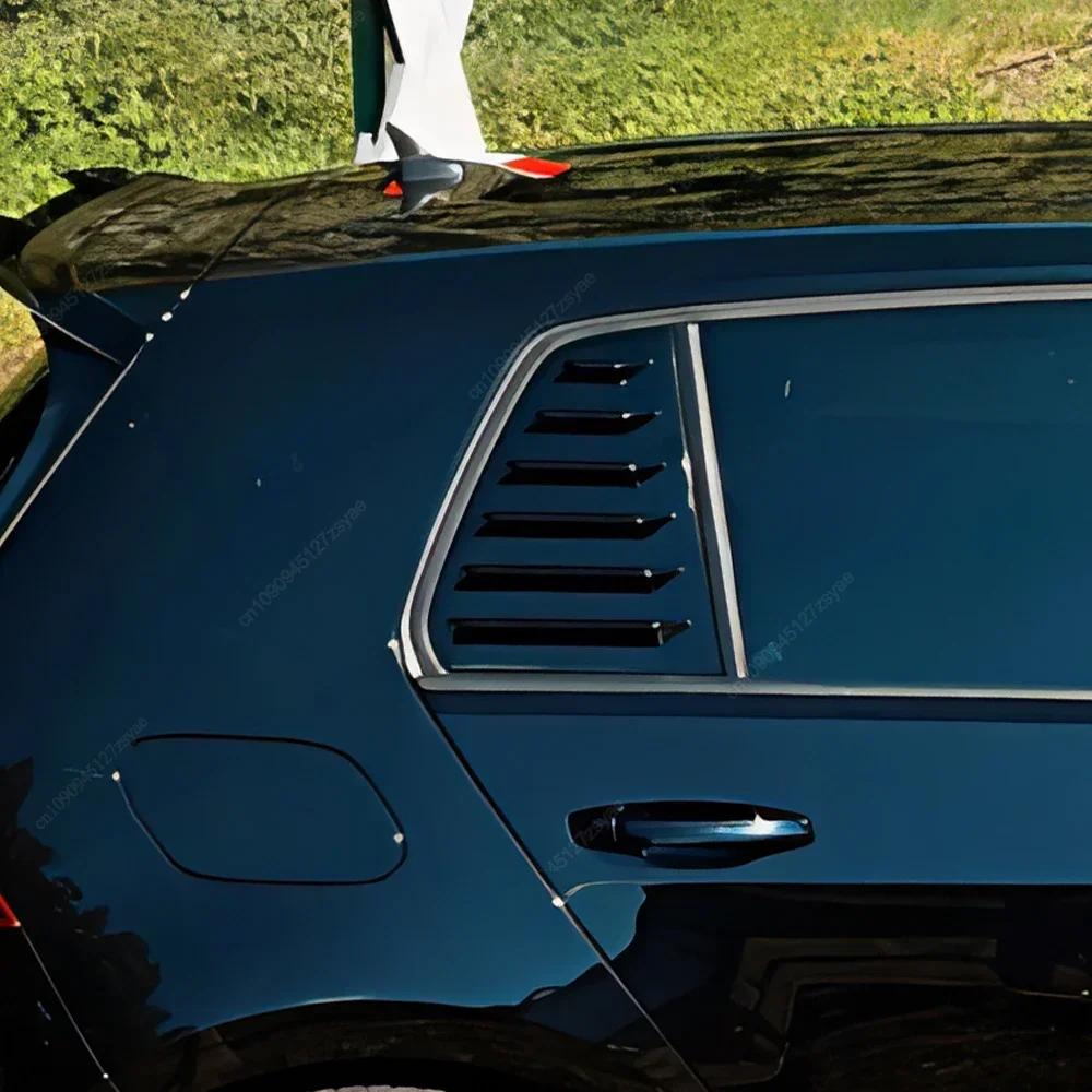 2Pcs Rear Side Window Louver Air Vents Windshield Cover For VW Golf 7 7.5 MK7 MK7.5 GTI GTD TSI TDI R R-Line 2013-2020 Tuning