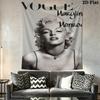 Vintage Dictionary Art Marilyn Monroe Elegance Tapestry Fashion Print Wallmounted Background Cloth Background Wall Hanging Cloth Home Decor