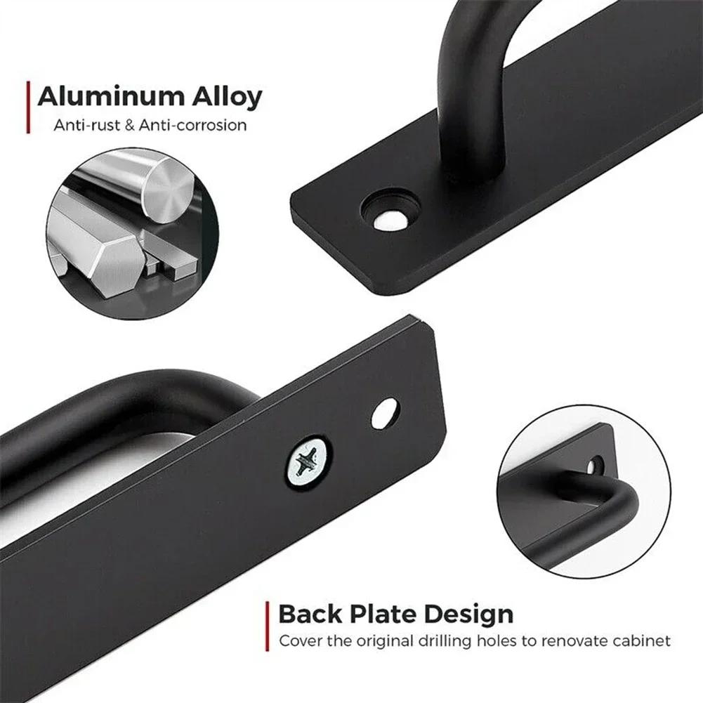 2Pcs Sliding Door Pull Handles Aluminium Alloy Pull Gate Shed Handles Door Window Cabinet Drawer Handles Furniture Hardware