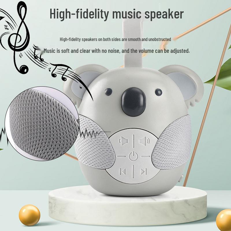 Koala Lullaby White Noise English Music Box: Soothing Baby Crib Mobile & Rattle
