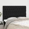 VidaXL Headboard Bedroom Furniture Bed Accessories Single Bed Heads Interior Bed Frame Heads Black 160x7x118/128 3116676