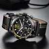 Men'S Watch, Fashion Timing Waterproof Leather Sports Quartz Men'S Watch 2131G
