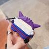 Для кейса Airpods 4 3 2 1 2024 Pokemon Фиолетовый Генгар Противоударный Чехол для Наушников Аниме Обложка Для Кейса Airpods Pro 2 Для Детей Funda