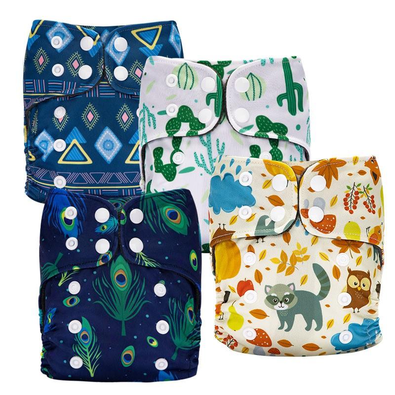 0-6 Months Newborn Cloth Diapers Washable Bamboo Charcoal Leakproof Breathable Infant Underwear