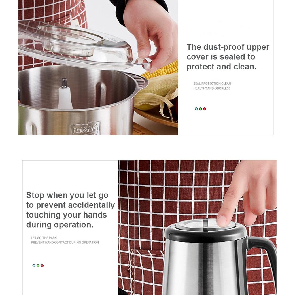 2 скорости, 450 Вт, 5 л, электрическая мясорубка, кухонный измельчитель, мясорубка из нержавеющей стали, кухонный комбайн, дробилка для чеснока, яйцеварка, слайсер