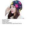 Women Thermal Hat Cycling Neck Warmer Lightweight Colorful Printing Headband High Elasticity Anti-slip Scarf Cold Warm Weather Headwear