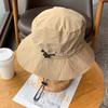Summer Waterproof Bucket Sun Hats Foldable Adjustable Drawstring Fisherman Cap