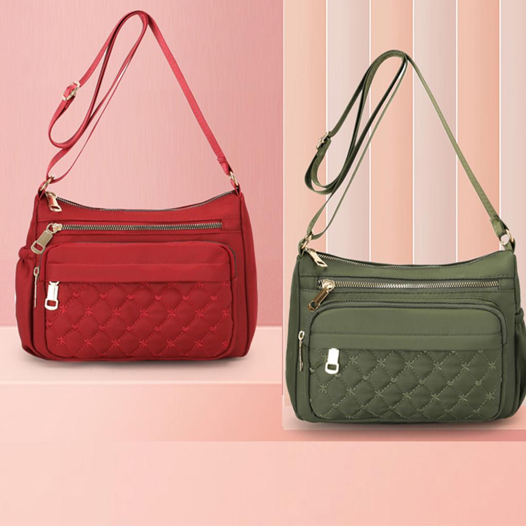 Женская сумка через плечо большой вместимости, водонепроницаемая и износостойкая, с несколькими карманами, для поездок на работу и отдыха на открытом воздухе