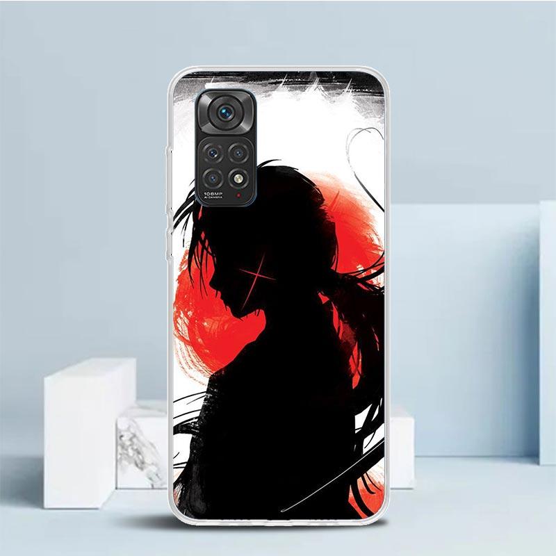 Чехол для телефона с аниме Rurouni Kenshin для Xiaomi Redmi Note 15 14 14S 13 12S 12 Pro Plus 11S 11 11T 11E 10S 10 + Мягкая задняя крышка из ТПУ