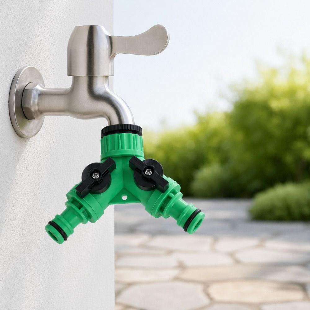 4Pcs Green Water Splitter PP Tee Connector Durable Garden Accessories  Car Washing