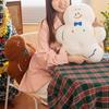 Cute Gingerbread Man Throw Pillow Endearing Fashionable Plush Toy For Home