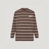 Adidas Unisex Relaxed Fit Striped Long-Sleeve T-Shirt