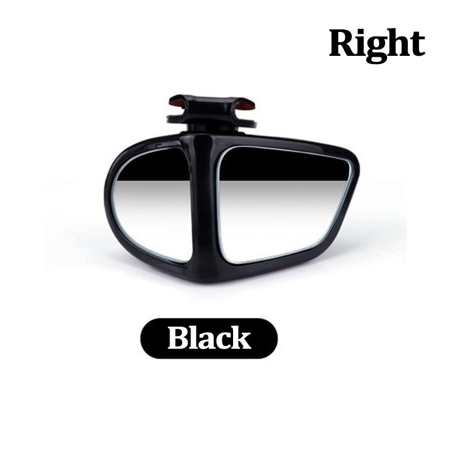 Blind spot auxiliary mirror-wide-angle upgrade black (co-pilot)