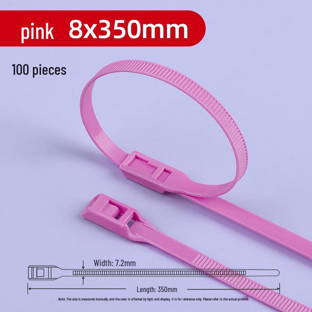 Нейлоновая самозатягивающаяся кабельная стяжка Naughty Castle для детского парка (8x350x400) - Особый цвет