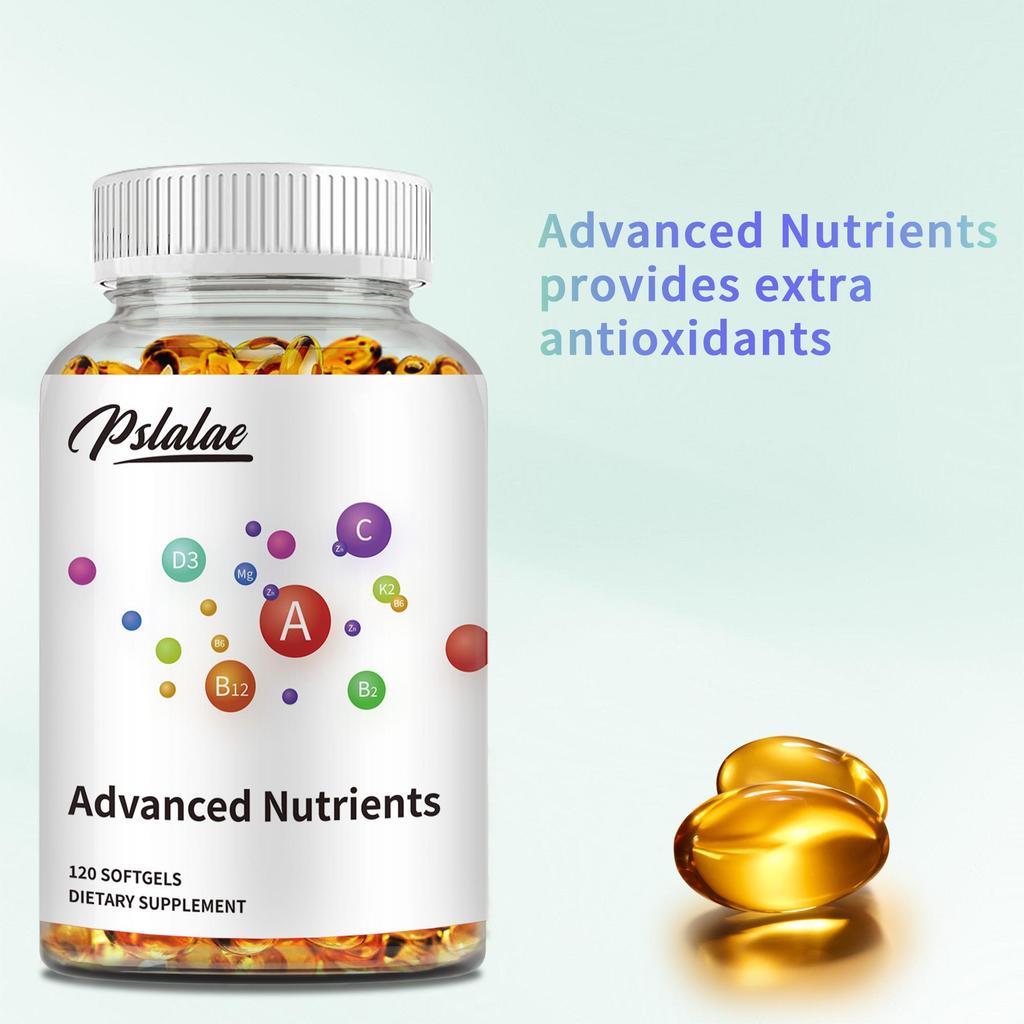 Multivitamin capsules, micronutrient supplements, eye health protection, immune enhancement, suitable for adults.