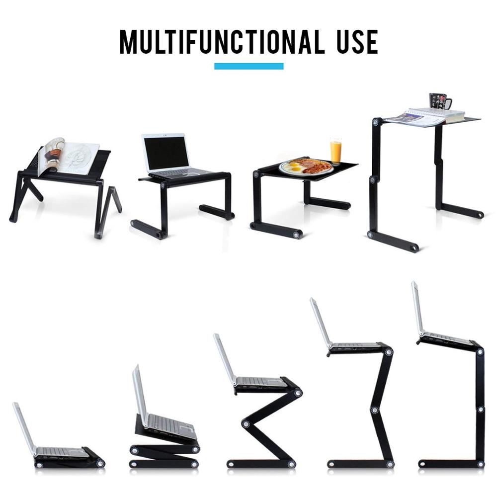 Подставка для ноутбука Стол с ковриком для мыши Регулируемые складные эргономичные подставки для ноутбука Стол для ноутбука Macbook Нетбук Ультрабук Планшет