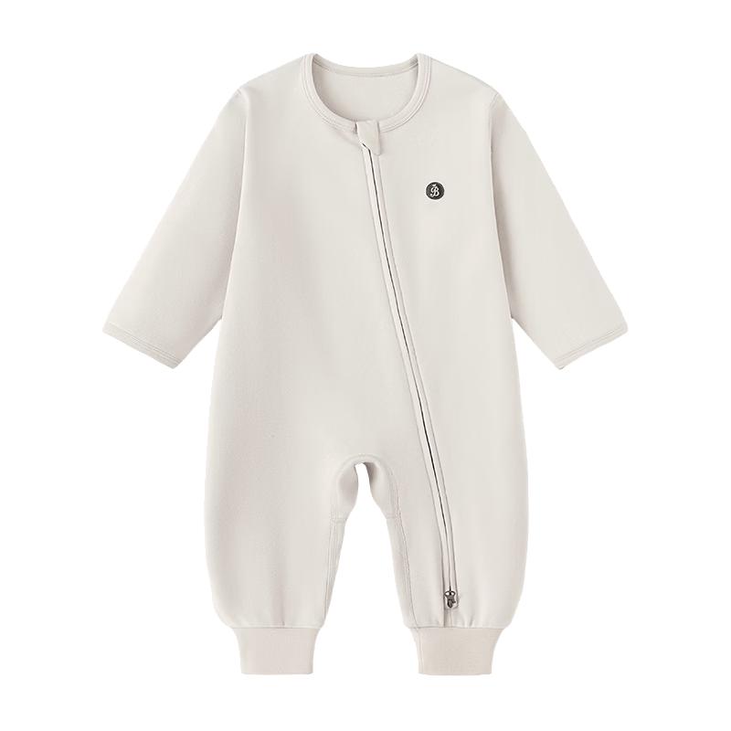 Babylove Хлопковый комбинезон для младенцев с длинным рукавом и молнией