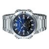 Casio Analog Digital Combination Stainless Steel Blue Dial Quartz AMW-870DA-2A1V Men's Watch