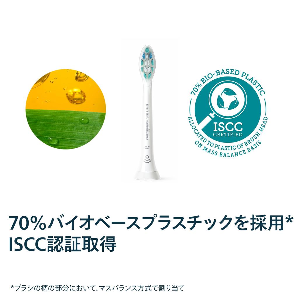 PHILIPS Sonicare C2 Clean Plus Replacement Brush Heads Plaque Removal White Snap-On Sonic Electric Toothbrush