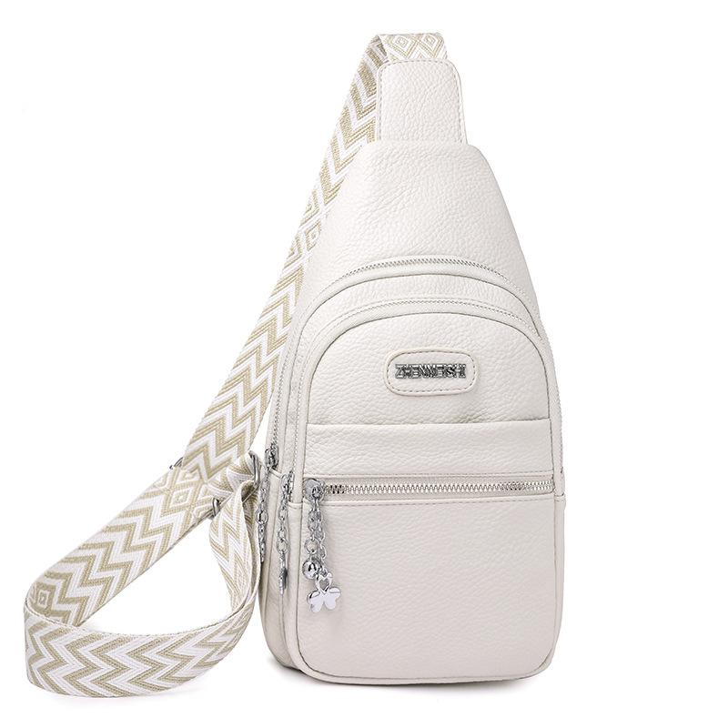 Мягкая полиуретановая наплечная сумка кроссбоди, нагрудная сумка, простой дизайн